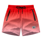Men’s Seersucker Swim Shorts with Mesh Lining — Image 38