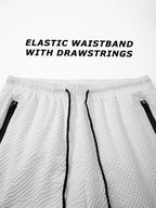 Men’s Seersucker Swim Shorts with Mesh Lining — Image 3