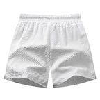 Men’s Seersucker Swim Shorts with Mesh Lining — Image 29