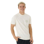 Men’s Short Sleeve T-Shirt Rip Curl Stapler White - StepByStep
