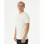 Men’s Short Sleeve T-Shirt Rip Curl Stapler White - StepByStep