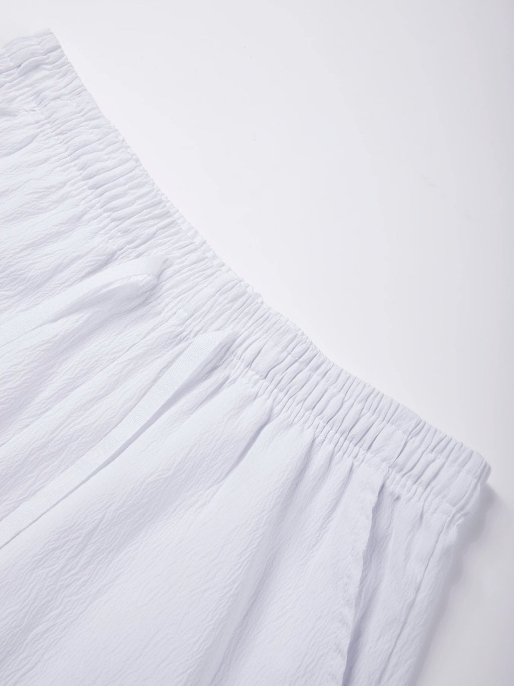 Men's Shorts Summer Lightweight Breathable Casual Beach Style Shorts Basic Solid Color Drawstring Elastic Waist Loose Shorts - StepByStepNow