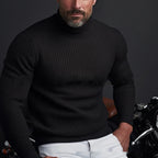 Men's Solid Color Long Sleeve Turtleneck Sweater - StepByStepNow