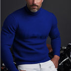 Men's Solid Color Long Sleeve Turtleneck Sweater - StepByStepNow