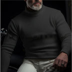 Men's Solid Color Long Sleeve Turtleneck Sweater - StepByStepNow