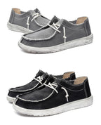 Men's stylish denim slip on loafers - breathable comfort for all day wear ，Lightweight design, no tie, easy to wear and take off - StepByStepNow