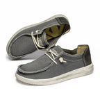 Men's stylish denim slip on loafers - breathable comfort for all day wear ，Lightweight design, no tie, easy to wear and take off - StepByStepNow
