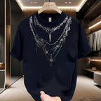 Men’s Summer Cotton T-Shirt - Breathable O - Neck Streetwear Graphic Tee - StepByStepNow