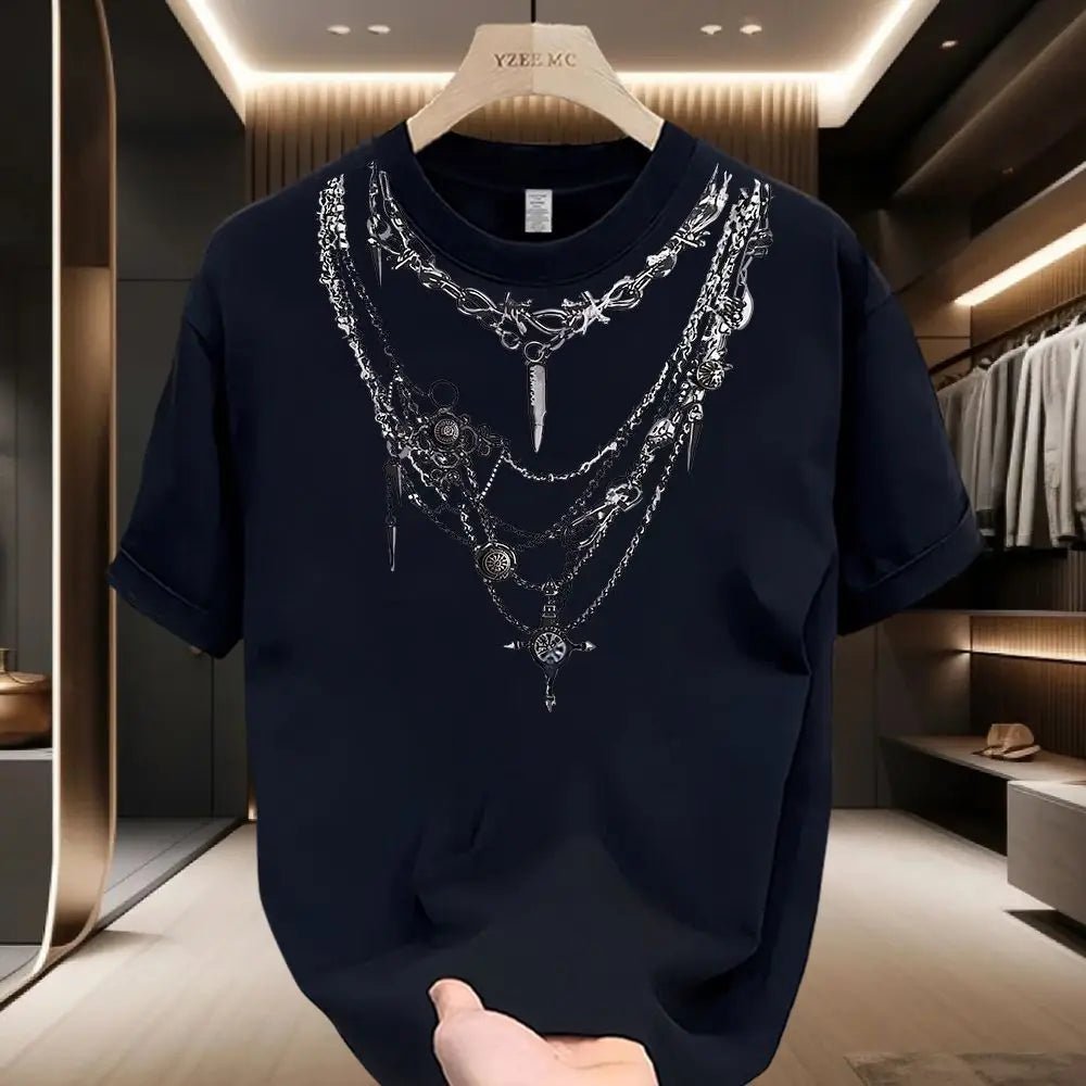 Men’s Summer Cotton T-Shirt - Breathable O - Neck Streetwear Graphic Tee - StepByStepNow