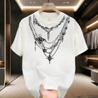 Men’s Summer Cotton T-Shirt - Breathable O - Neck Streetwear Graphic Tee - StepByStepNow