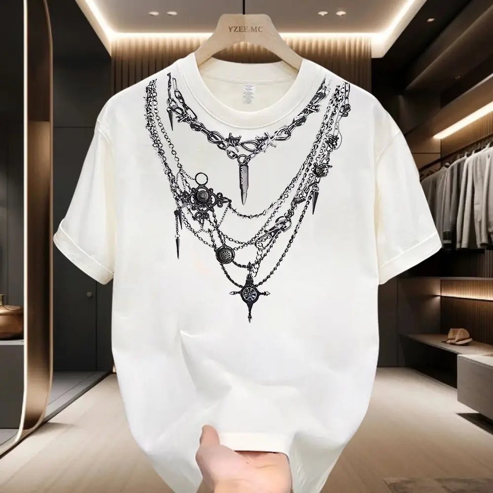 Men’s Summer Cotton T-Shirt - Breathable O - Neck Streetwear Graphic Tee - StepByStepNow