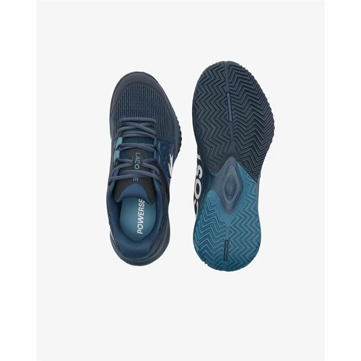 Men's Tennis Shoes Lacoste Power Serve Navy Blue - StepByStep