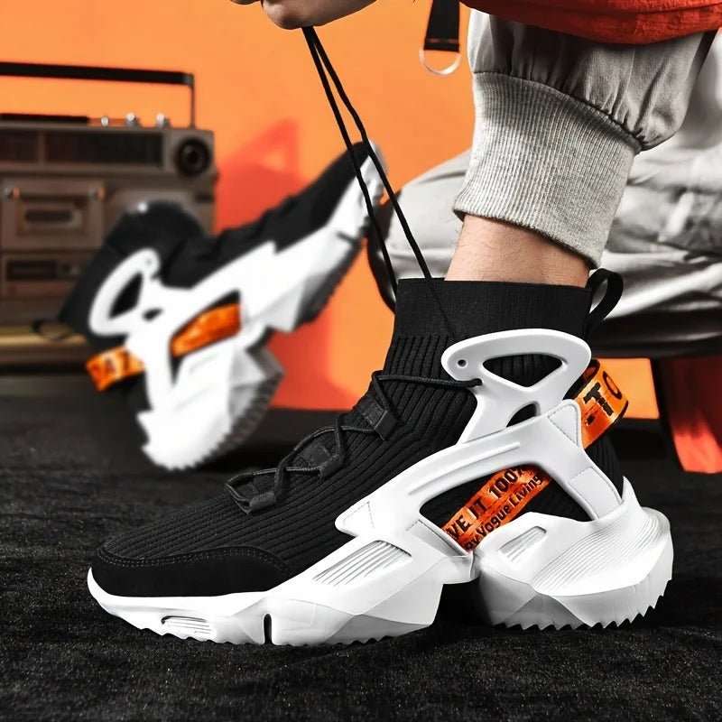 Men's Trendy Dad Shoes, 2025 Autumn High Top Casual Sports Shoes, Fashionable, Lightweight and Versatile Shoes - StepByStepNow