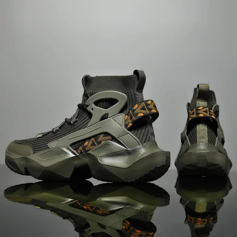 Men's Trendy Dad Shoes, 2025 Autumn High Top Casual Sports Shoes, Fashionable, Lightweight and Versatile Shoes - StepByStepNow