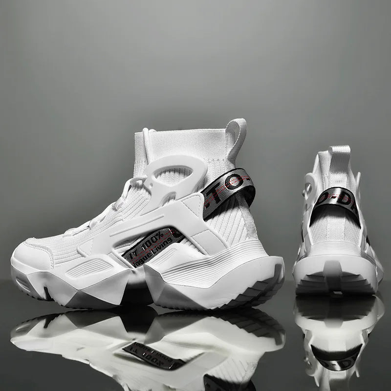 Men's Trendy Dad Shoes, 2025 Autumn High Top Casual Sports Shoes, Fashionable, Lightweight and Versatile Shoes - StepByStepNow