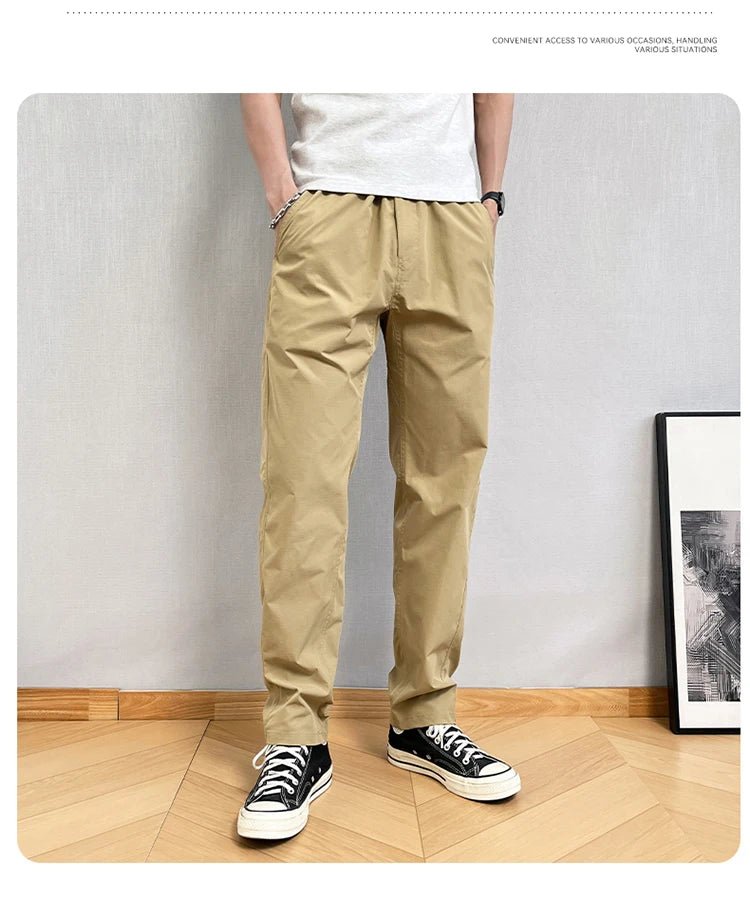 Men’s Ultra - Thin Summer Cargo Pants – Quick - Dry Tapered Streetwear - StepByStepNow