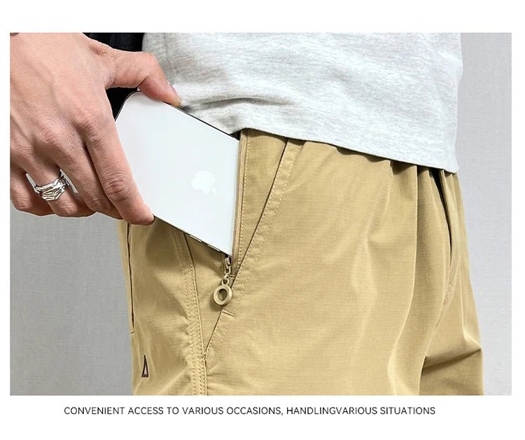 Men’s Ultra - Thin Summer Cargo Pants – Quick - Dry Tapered Streetwear - StepByStepNow