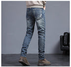 Men’s Vintage Blue Slim-Fit Jeans — Image 14