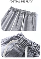 Men's Y2K Baggy Jeans - Korean Retro Streetwear Wide - Leg Straight Hip - Hop Pants - StepByStepNow