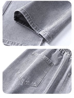 Men's Y2K Baggy Jeans - Korean Retro Streetwear Wide - Leg Straight Hip - Hop Pants - StepByStepNow
