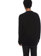 Merino Wool V - Neck Sweater (Black) - StepByStep