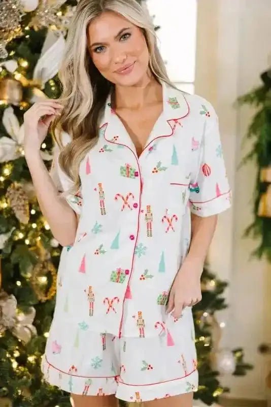 Merry Mornings Shorts Pajama Set - StepByStep