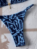Women’s Printed Thong-Bottom Bikini — Image 2