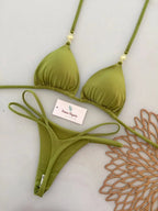 Micro Bikinis 2026 Push Up Women Swimsuit String Swimwear Brazilian Bikini Set Halter Biquini Floral Swimsuit Solid Beachwear - StepByStepNow