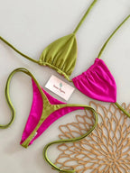 Micro Bikinis 2026 Push Up Women Swimsuit String Swimwear Brazilian Bikini Set Halter Biquini Floral Swimsuit Solid Beachwear - StepByStepNow