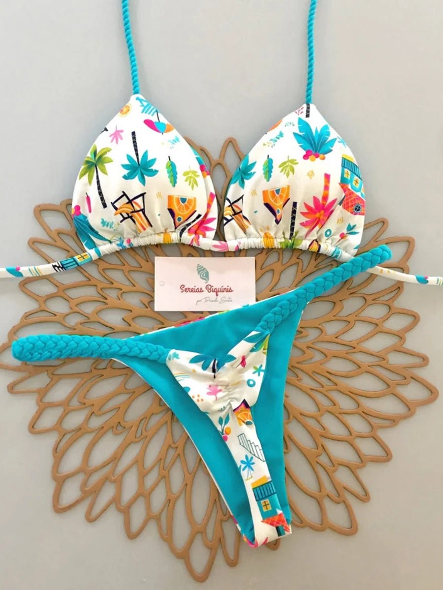 Micro Bikinis 2026 Push Up Women Swimsuits Sexy Swimwear Brazilian Bikini Set Thong Biquini Print Swimsuit Summer Beachwear - StepByStepNow