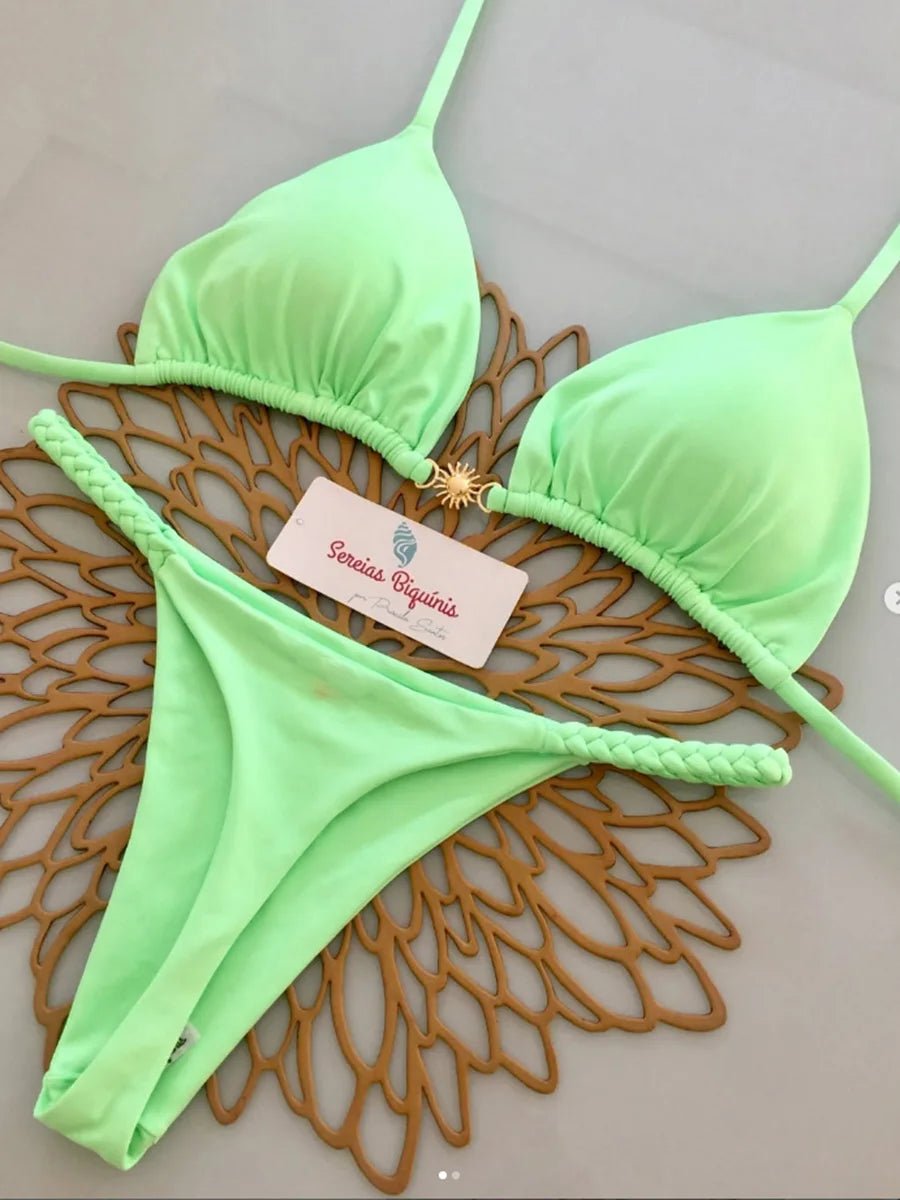 Micro Bikinis 2026 Women Swimsuit New Sexy Swimwear Halter Bikini Set Brazilian Biquini Female Thong Beachwear Party Wear - StepByStepNow
