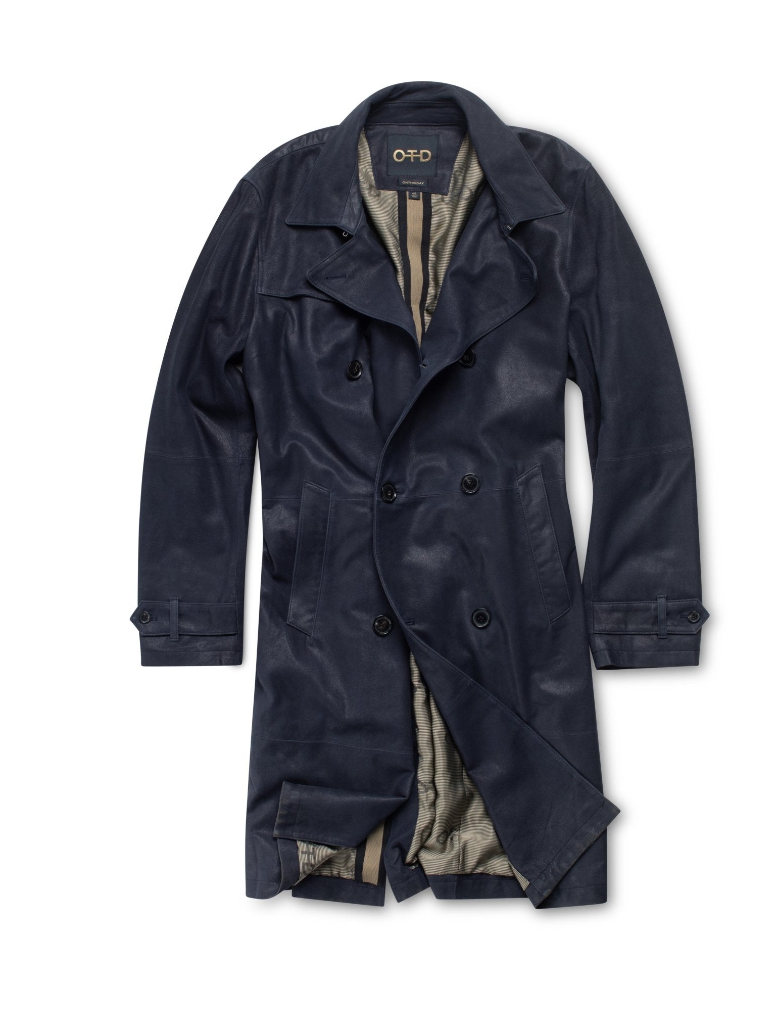 Midnight Suede Trench Coat - StepByStep