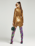 MIDTOWN Gold Sequin Blazer Jacket BYMANYC ® New York - StepByStep