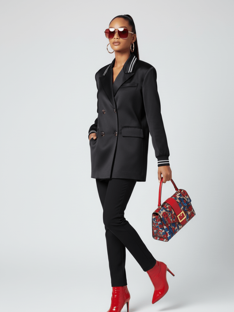 MIDTOWN Satin Tunic Blazer BYMANYC ® New York - StepByStep