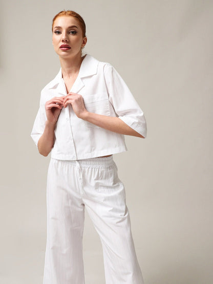 Moteriški trumpi kasdieniai marškiniai - StepByStep