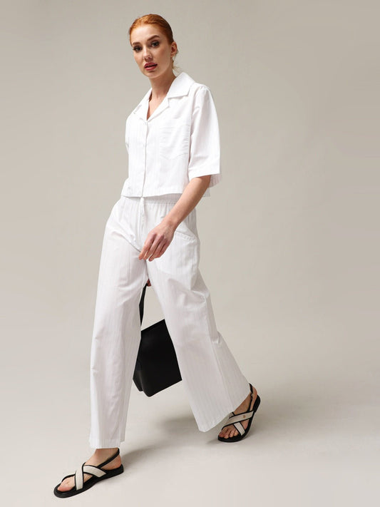 Moteriški trumpi kasdieniai marškiniai - StepByStep