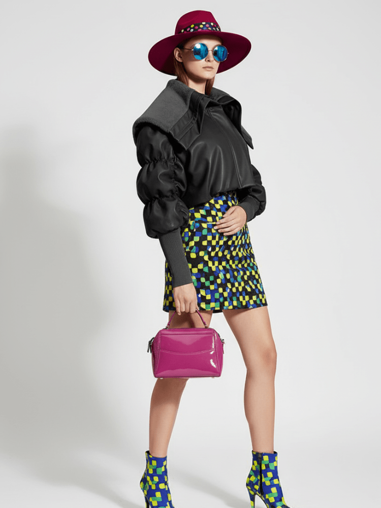 Motorcycle Leather Puff Sleeve Jacket MEATPACKING BYMANYC ® New York - StepByStep