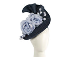 Navy & light blue racing fascinator by Fillies Collection - StepByStep