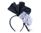 Navy & light blue racing fascinator by Fillies Collection - StepByStep