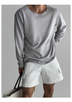New 2026 Men's Casual Long Sleeve T Shirt O - neck Solid Color Breathable Men Streetwear Soft Clothing Fashion Male Shirts Tops - StepByStepNow