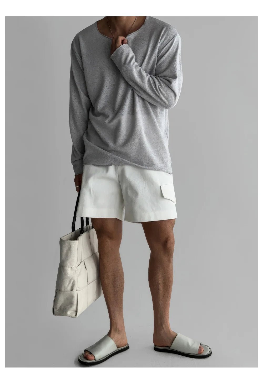 New 2026 Men's Casual Long Sleeve T Shirt O - neck Solid Color Breathable Men Streetwear Soft Clothing Fashion Male Shirts Tops - StepByStepNow