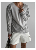 New 2026 Men's Casual Long Sleeve T Shirt O - neck Solid Color Breathable Men Streetwear Soft Clothing Fashion Male Shirts Tops - StepByStepNow