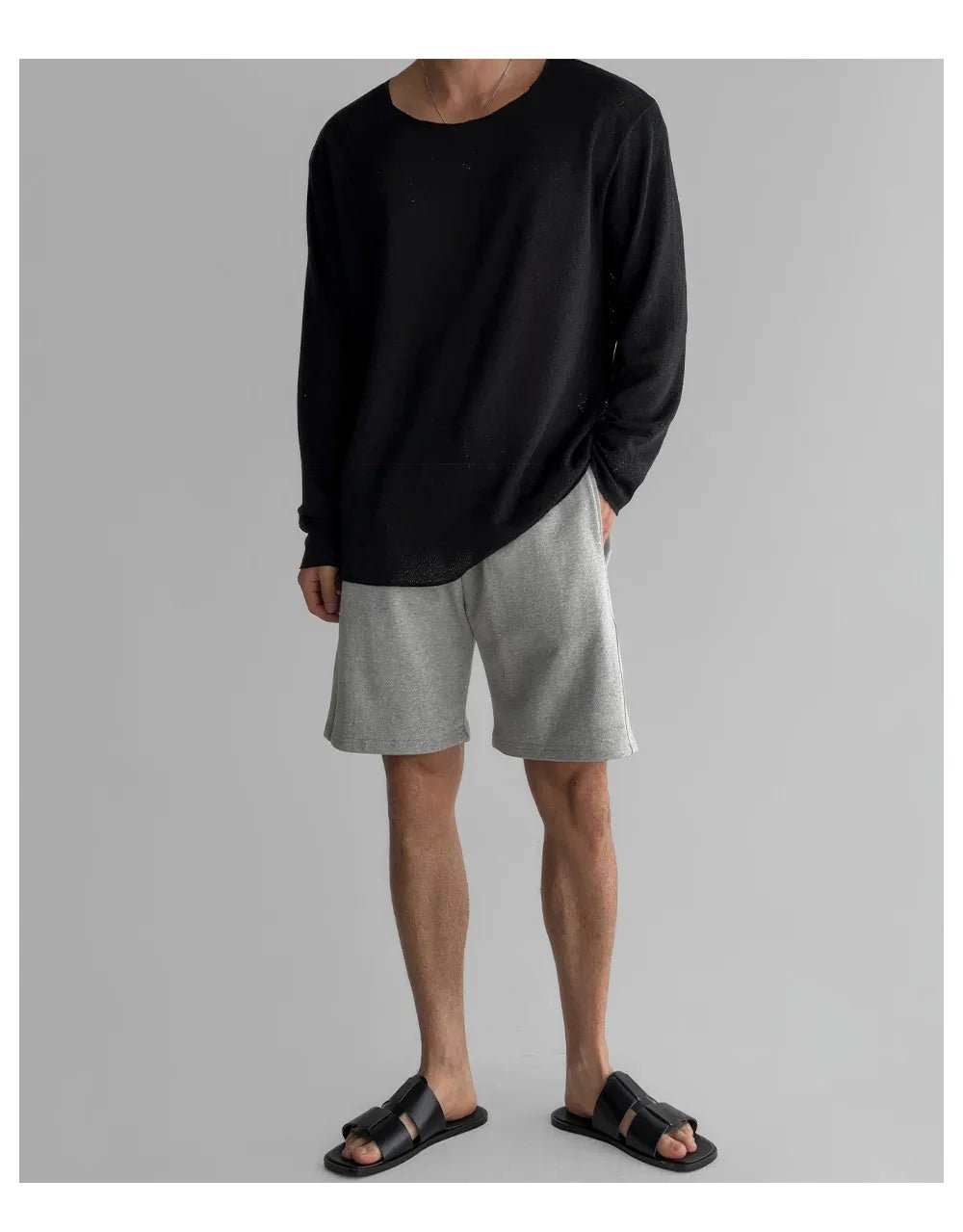 New 2026 Men's Casual Long Sleeve T Shirt O - neck Solid Color Breathable Men Streetwear Soft Clothing Fashion Male Shirts Tops - StepByStepNow