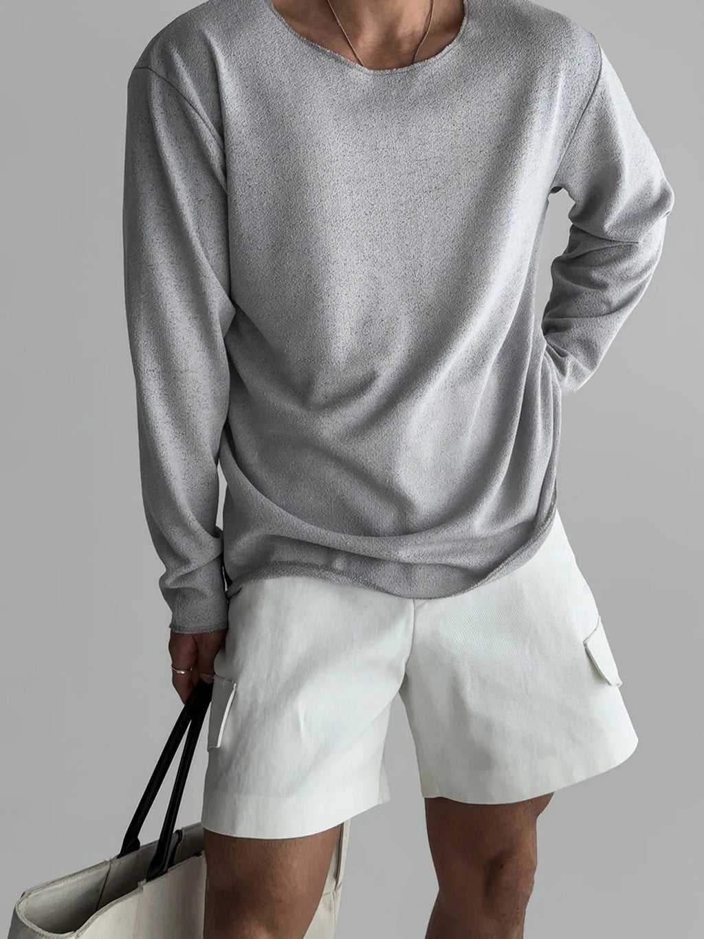 New 2026 Men's Casual Long Sleeve T Shirt O - neck Solid Color Breathable Men Streetwear Soft Clothing Fashion Male Shirts Tops - StepByStepNow