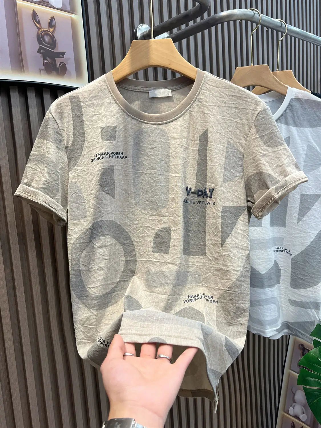 New Fashion Brand Pure Cotton Embroidered T-shirt for Men Slim and Trendy T-shirt for Men Summer Clothes Breathable Top - StepByStepNow