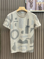 New Fashion Brand Pure Cotton Embroidered T-shirt for Men Slim and Trendy T-shirt for Men Summer Clothes Breathable Top - StepByStepNow