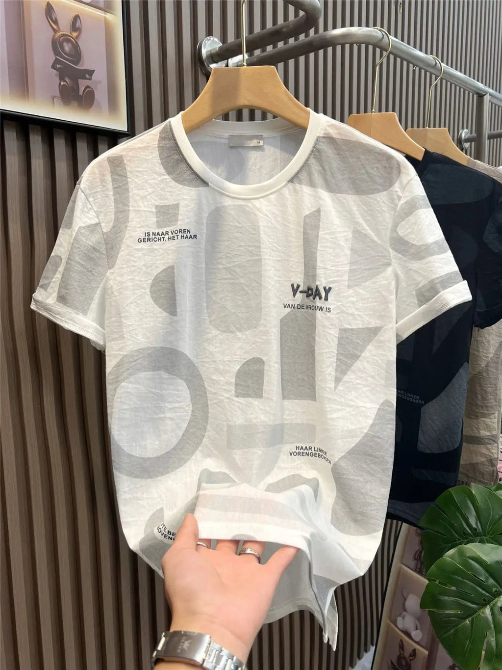 New Fashion Brand Pure Cotton Embroidered T-shirt for Men Slim and Trendy T-shirt for Men Summer Clothes Breathable Top - StepByStepNow