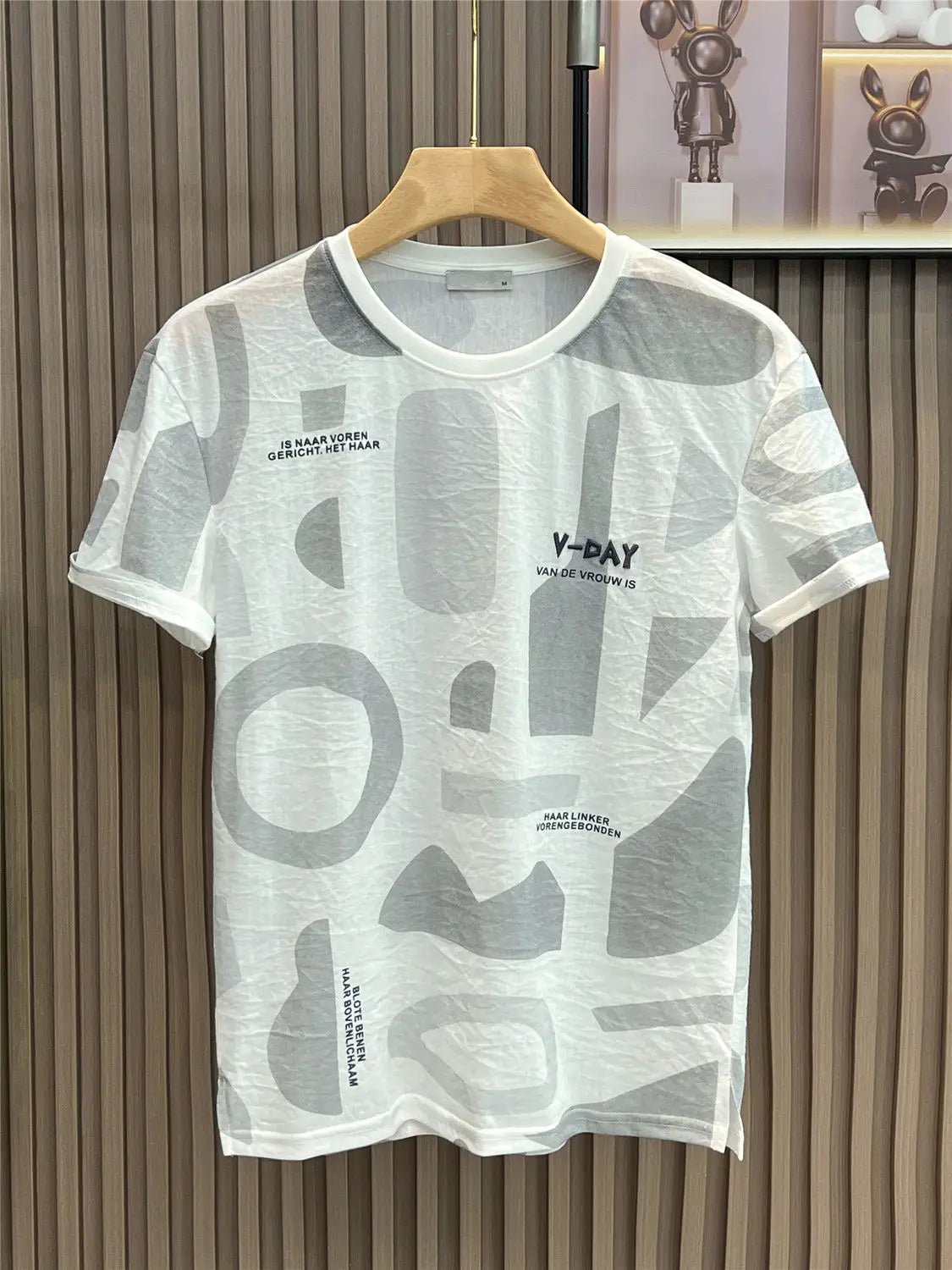 New Fashion Brand Pure Cotton Embroidered T-shirt for Men Slim and Trendy T-shirt for Men Summer Clothes Breathable Top - StepByStepNow