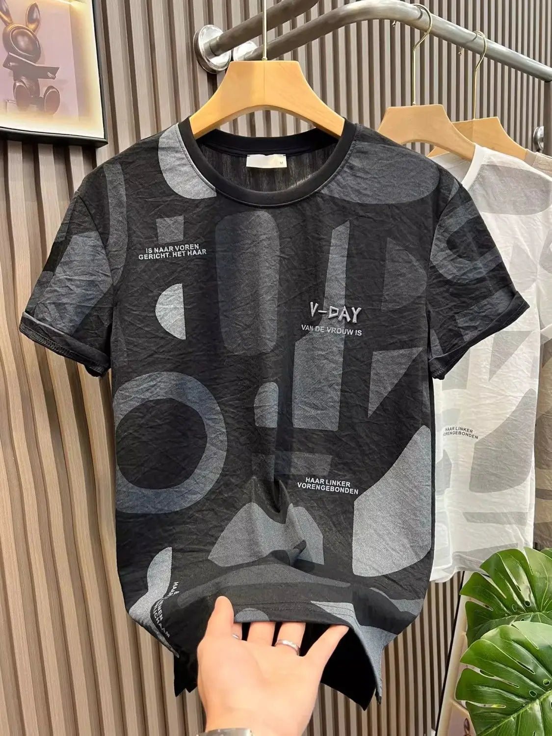 New Fashion Brand Pure Cotton Embroidered T-shirt for Men Slim and Trendy T-shirt for Men Summer Clothes Breathable Top - StepByStepNow