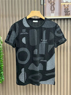 New Fashion Brand Pure Cotton Embroidered T-shirt for Men Slim and Trendy T-shirt for Men Summer Clothes Breathable Top - StepByStepNow